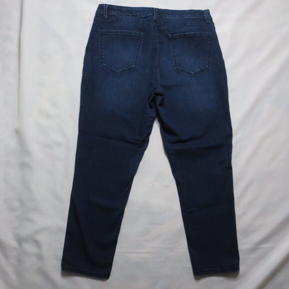 NINE WEST womens JEANS skinny GRAMERCY ankle DENIM dark wash SIZE 14 - Picture 10 of 10